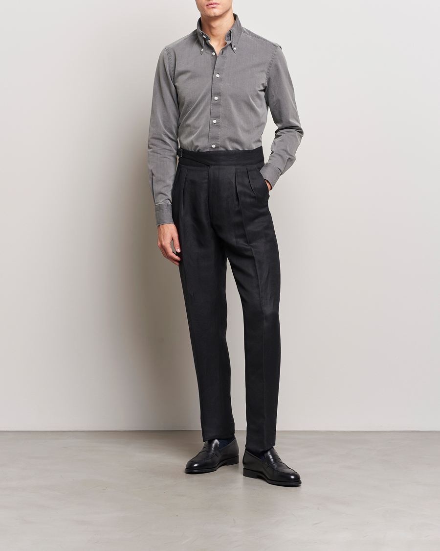 Hombres | Camisas | 100Hands | Cloud Washed Denim Shirt Grey