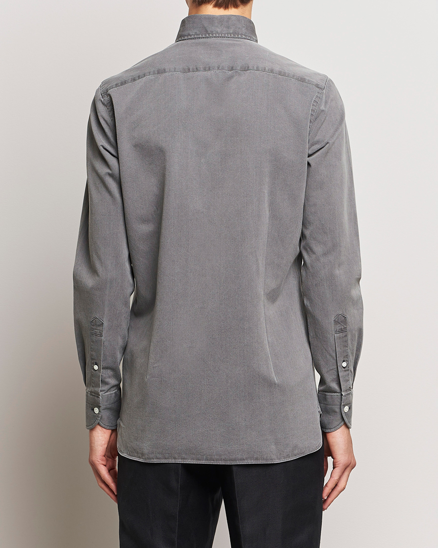 Hombres | Camisas | 100Hands | Cloud Washed Denim Shirt Grey