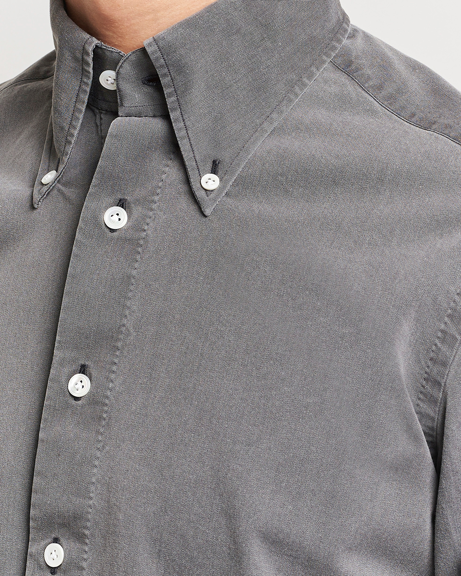Hombres | Camisas | 100Hands | Cloud Washed Denim Shirt Grey
