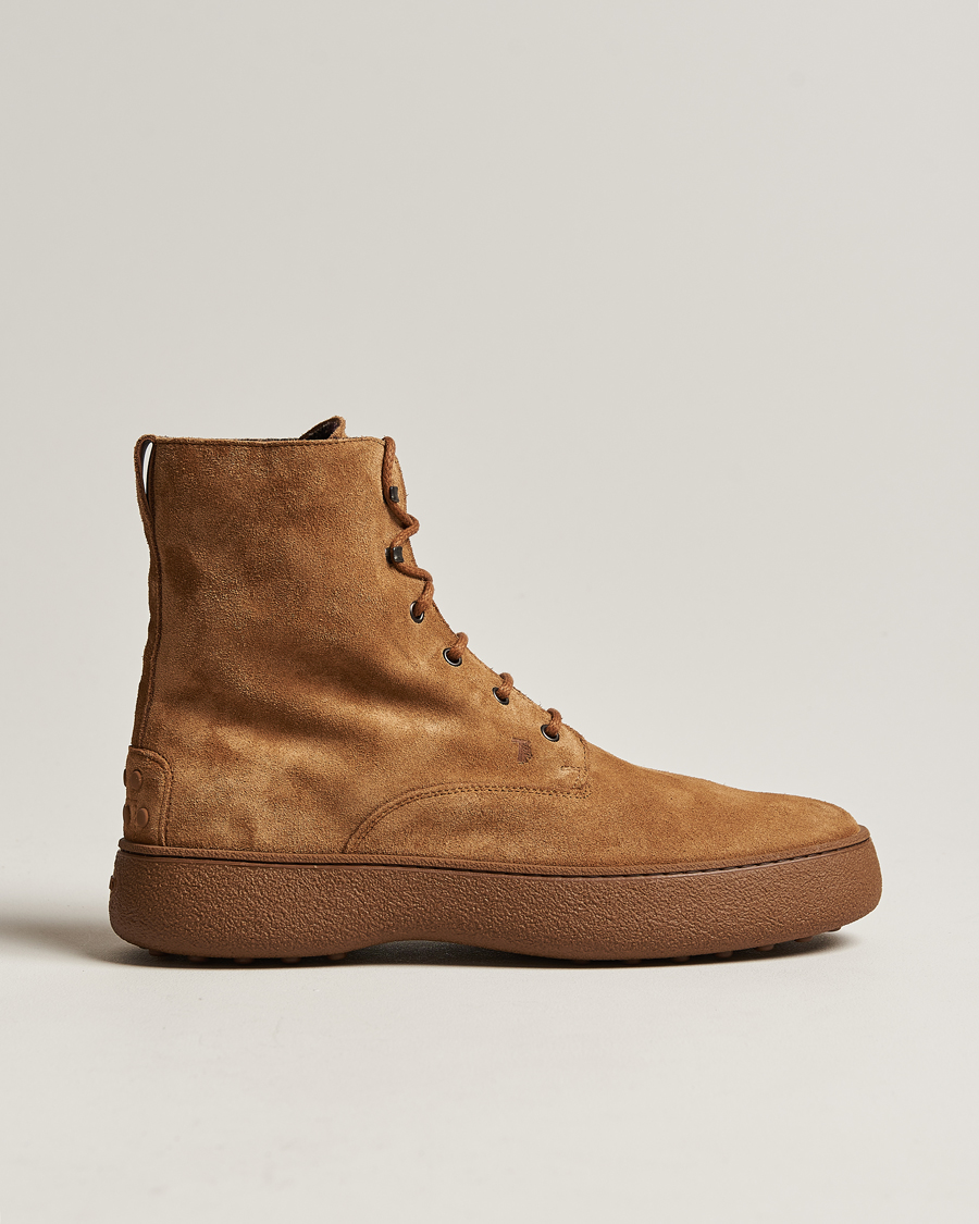 Hombres | Tod's Gommino Winter Boots Brown Suede | Tod's | Gommino Winter Boots Brown Suede