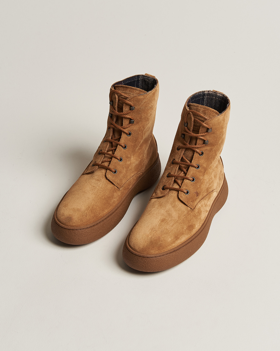 Hombres | Tod's Gommino Winter Boots Brown Suede | Tod's | Gommino Winter Boots Brown Suede