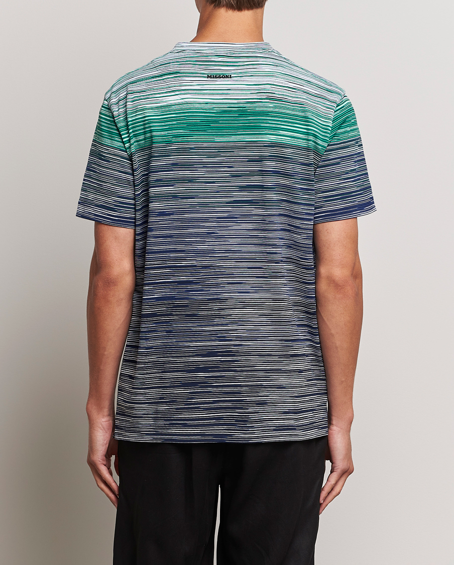Hombres | Camisetas | Missoni | Space Dyed Degrade T-Shirt Blue/Green