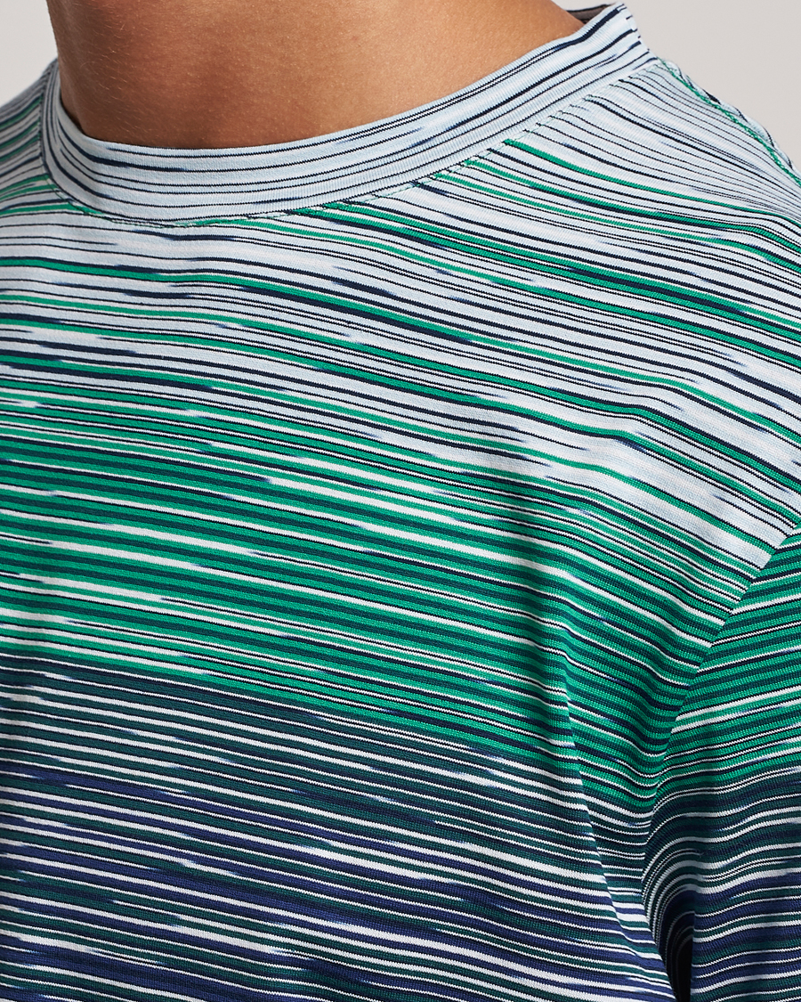 Hombres | Camisetas | Missoni | Space Dyed Degrade T-Shirt Blue/Green