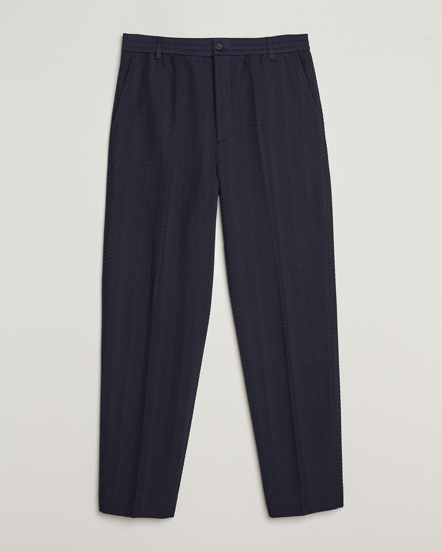 Hombres | Pantalones | Missoni | Tonal Zig-Zag Trousers Navy