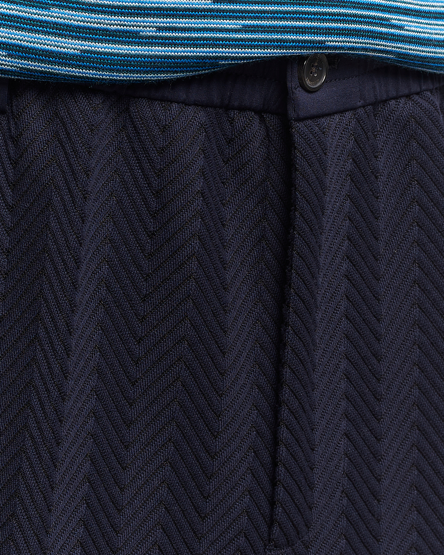 Hombres | Pantalones | Missoni | Tonal Zig-Zag Trousers Navy