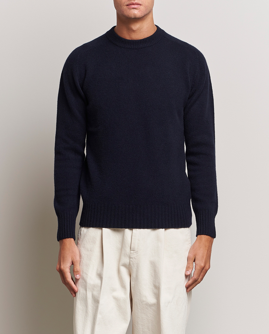 Hombres | Jerséis y prendas de punto | Altea | Wool/Cashmere Crew Neck Pullover Navy
