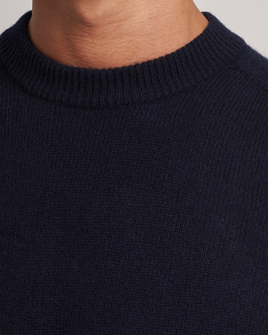 Hombres | Jerséis y prendas de punto | Altea | Wool/Cashmere Crew Neck Pullover Navy