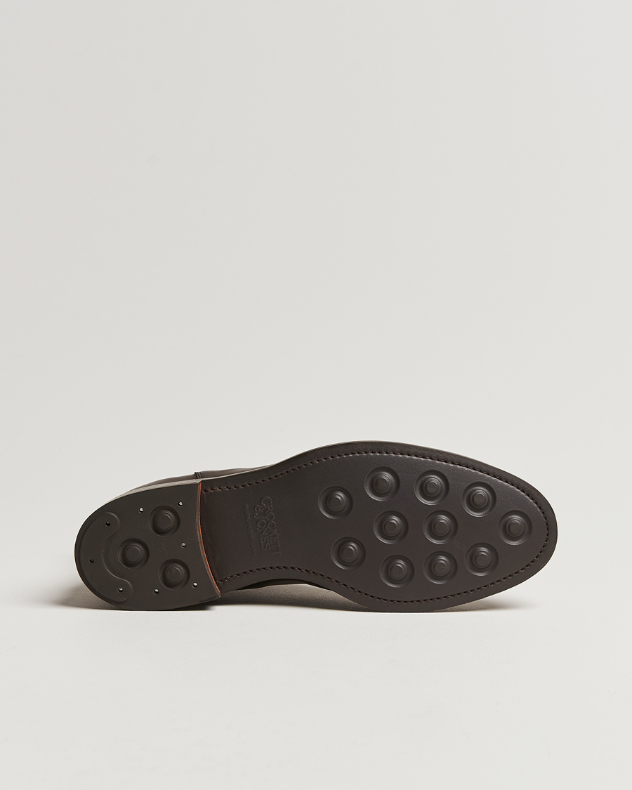 Hombres | Botas | Crockett & Jones | Chelsea 5 Dk Brown Wax Calf
