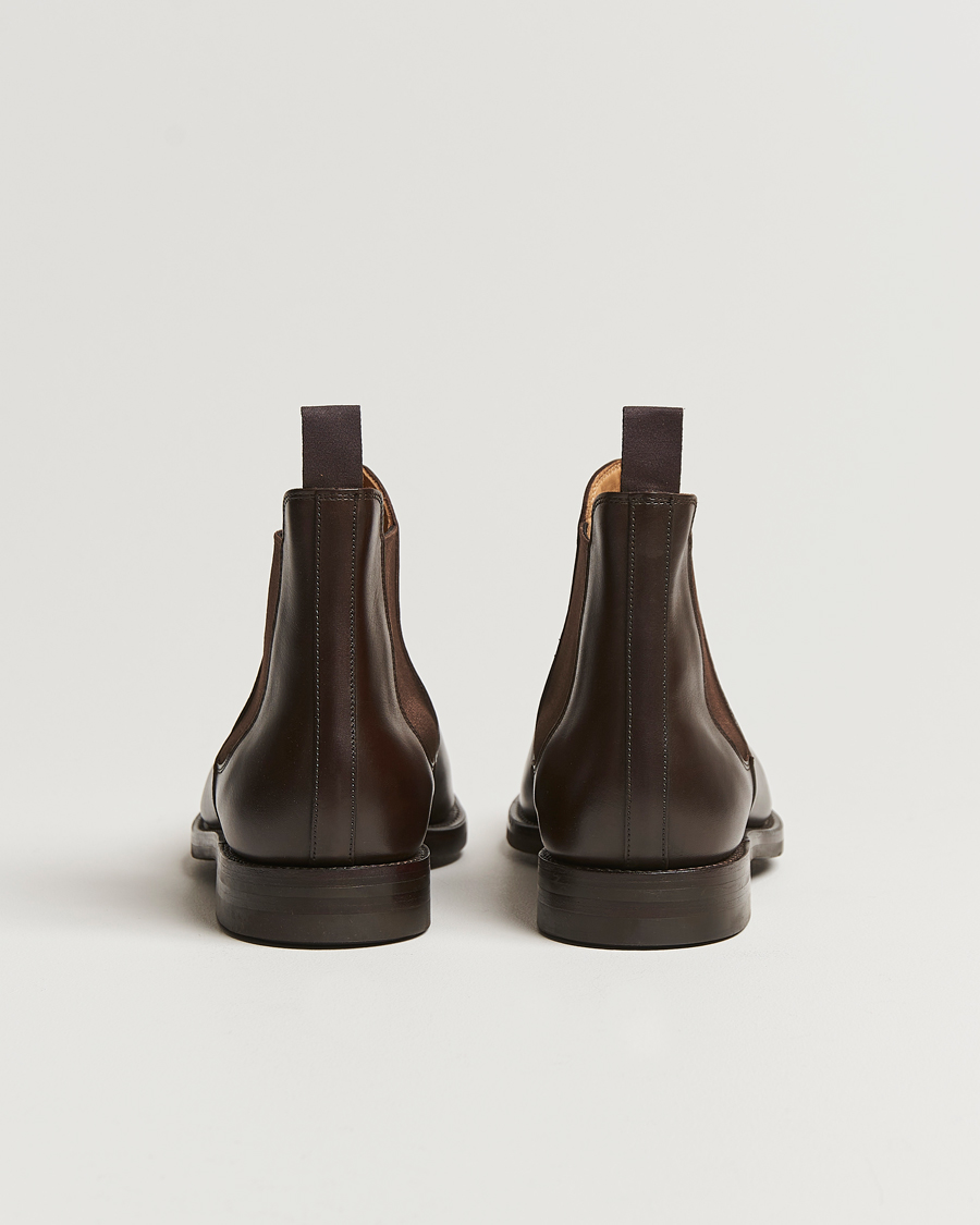 Hombres | Botas | Crockett & Jones | Chelsea 5 Dk Brown Wax Calf