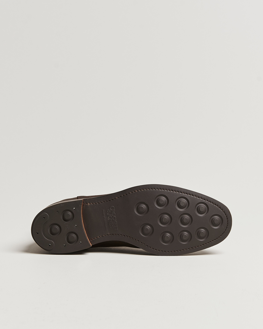 Hombres | Botas | Crockett & Jones | Chelsea 5 Dk Brown Rough-Out Suede