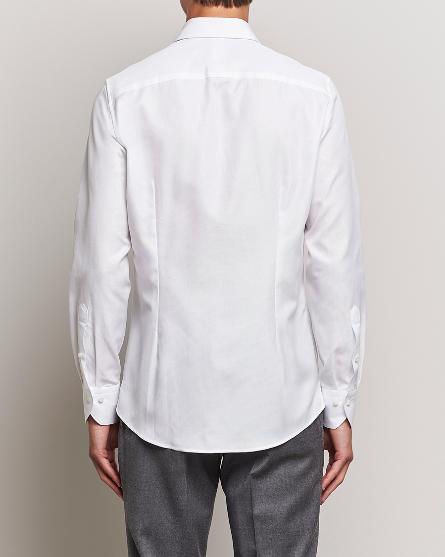 Hombres | Camisas | Stenströms | 1899 Slim Cotton Royal Oxford Shirt White