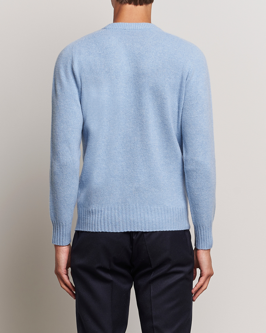 Hombres | Jerséis y prendas de punto | Altea | Wool/Cashmere Crew Neck Pullover Light Blue