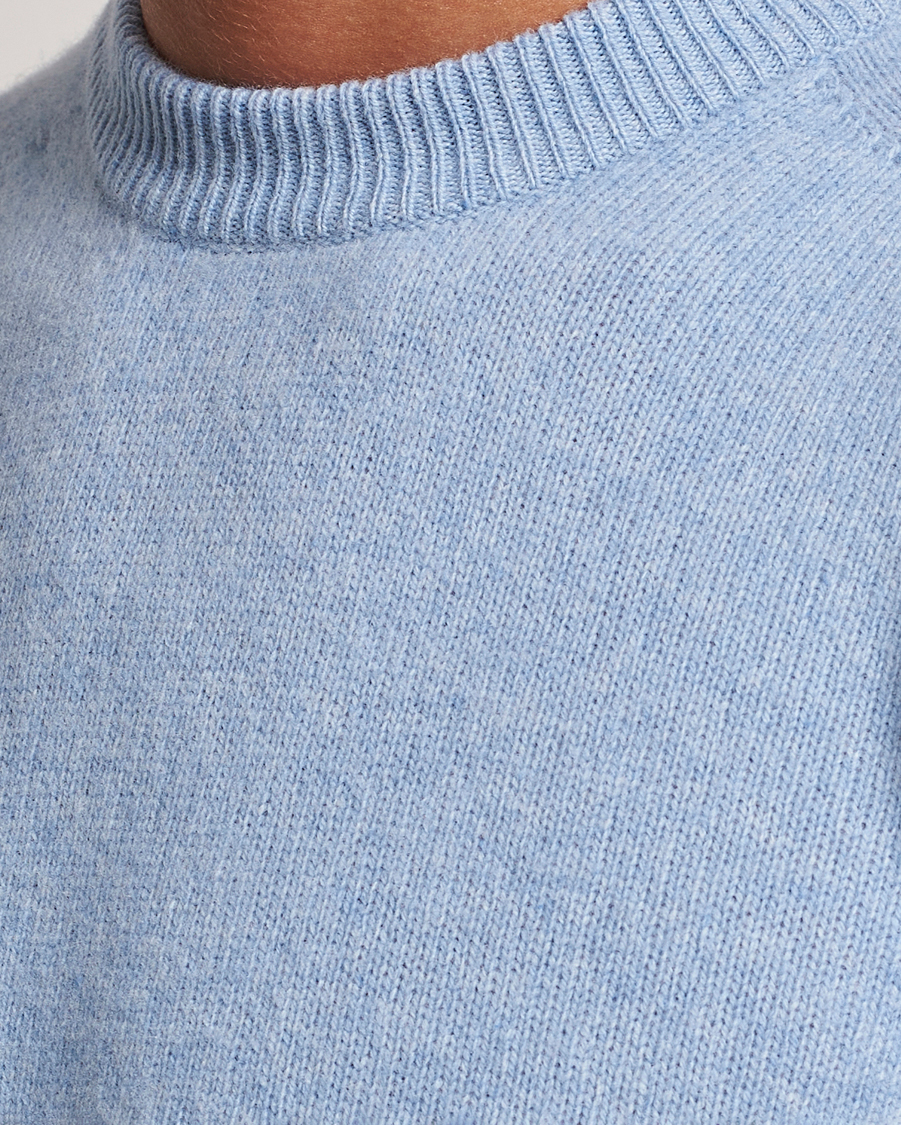 Hombres | Jerséis y prendas de punto | Altea | Wool/Cashmere Crew Neck Pullover Light Blue