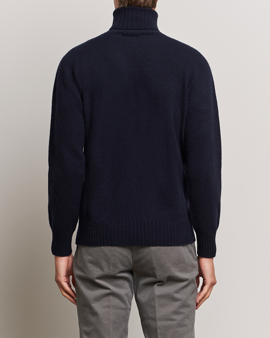 Hombres | Jerséis y prendas de punto | Altea | Wool/Cashmere Crew Neck Rollneck Navy