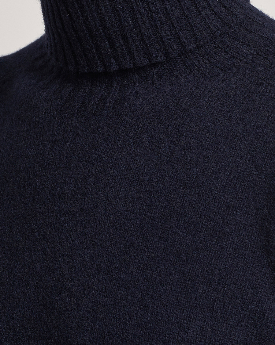 Hombres | Jerséis y prendas de punto | Altea | Wool/Cashmere Crew Neck Rollneck Navy