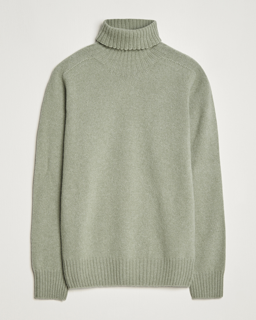 Hombres | Jerséis y prendas de punto | Altea | Wool/Cashmere Crew Neck Rollneck Sage