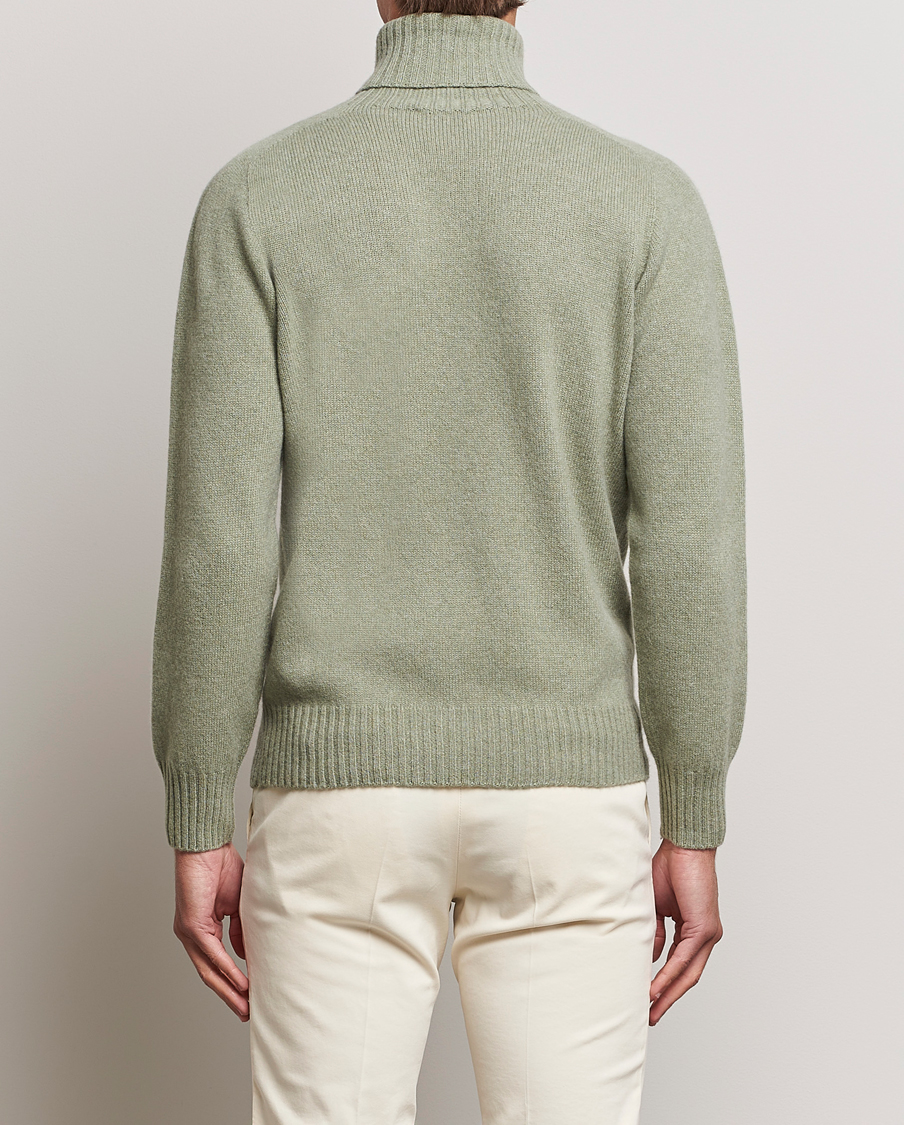 Hombres | Jerséis y prendas de punto | Altea | Wool/Cashmere Crew Neck Rollneck Sage