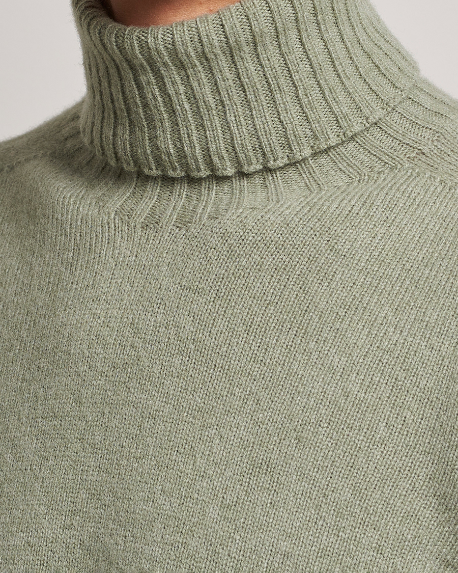 Hombres | Jerséis y prendas de punto | Altea | Wool/Cashmere Crew Neck Rollneck Sage