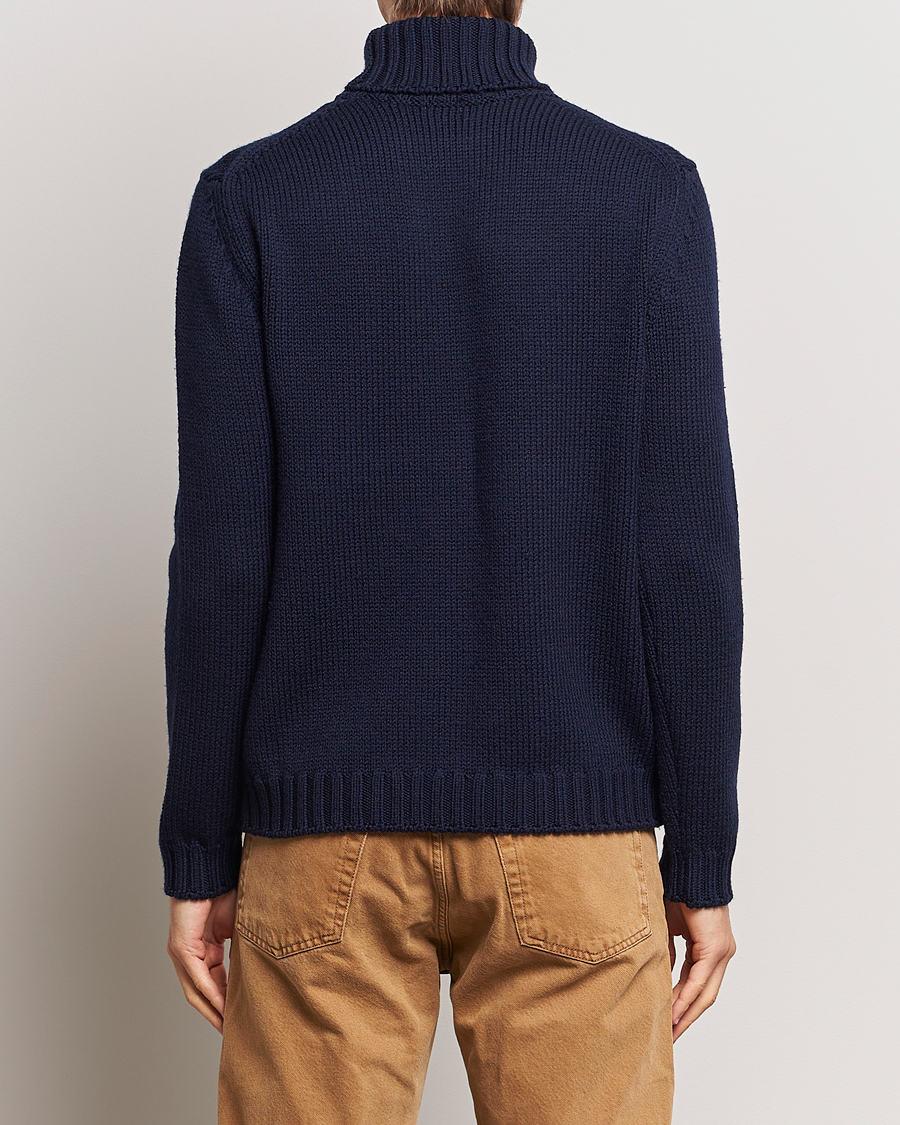 Hombres | Jerséis y prendas de punto | Massimo Alba | Karl Knit Rollneck Navy