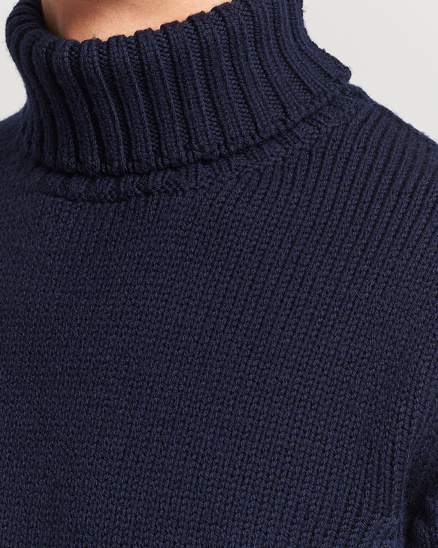 Hombres | Jerséis y prendas de punto | Massimo Alba | Karl Knit Rollneck Navy