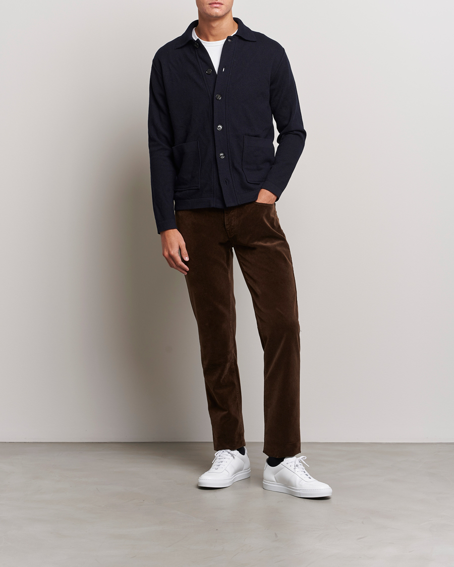 Hombres | Pantalones | Massimo Alba | Regular Fit Velvet 5-Pocket Pants Chestnut