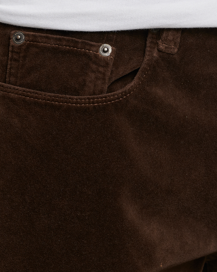 Hombres | Pantalones | Massimo Alba | Regular Fit Velvet 5-Pocket Pants Chestnut