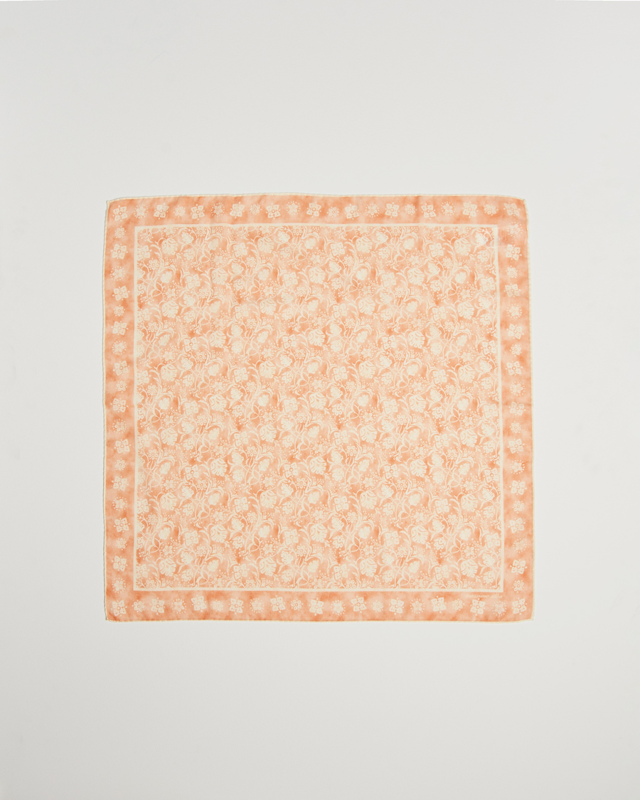 Hombres | Massimo Alba Printed Cashmere Bandana Apricot | Massimo Alba | Printed Cashmere Bandana Apricot