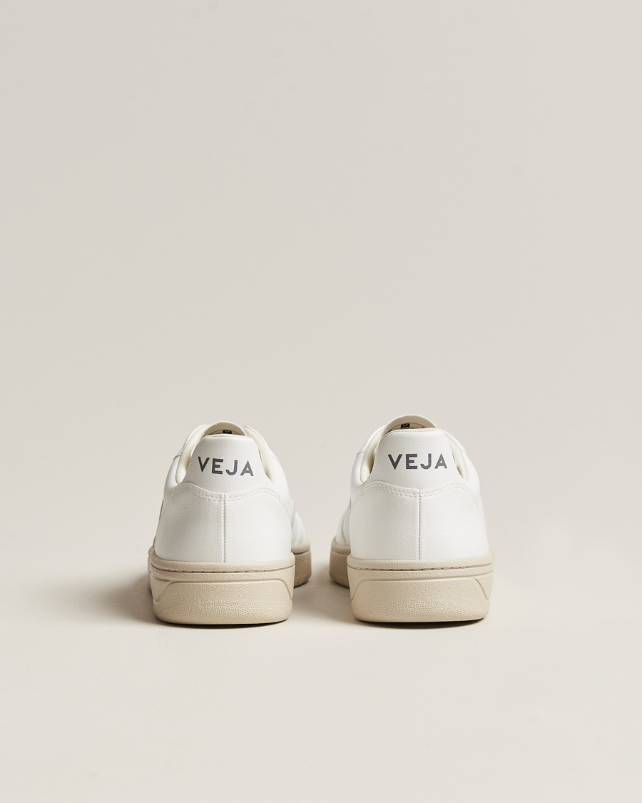 Hombres | Veja V-10 Vegan Leather Sneaker Full White | Veja | V-10 Vegan Leather Sneaker Full White