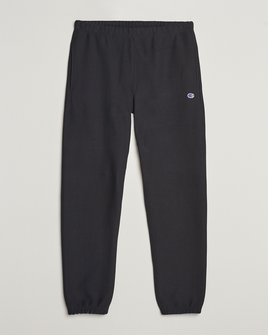 Hombres | Pantalones | Champion | Reverse Weave Soft Fleece Sweatpants Black Beauty