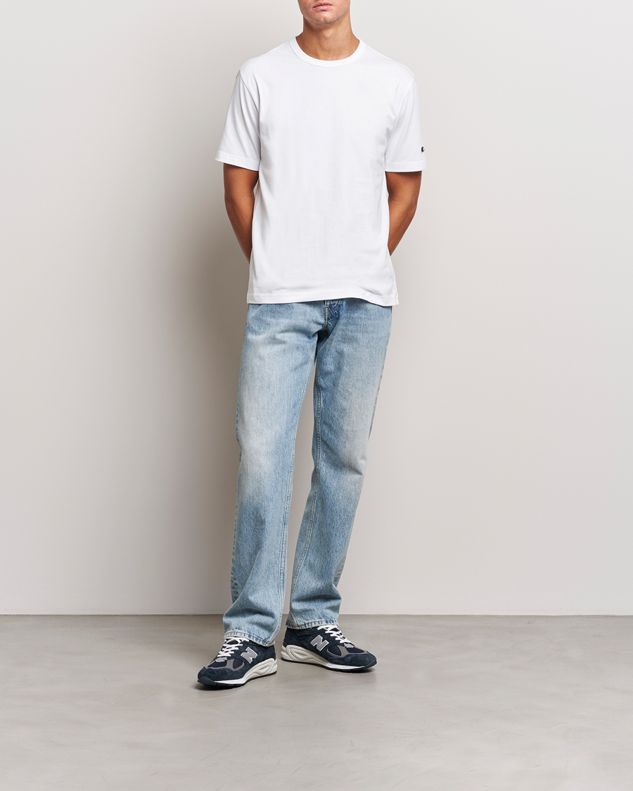 Hombres | Camisetas | Champion | Jersey Crew Neck T-shirt White