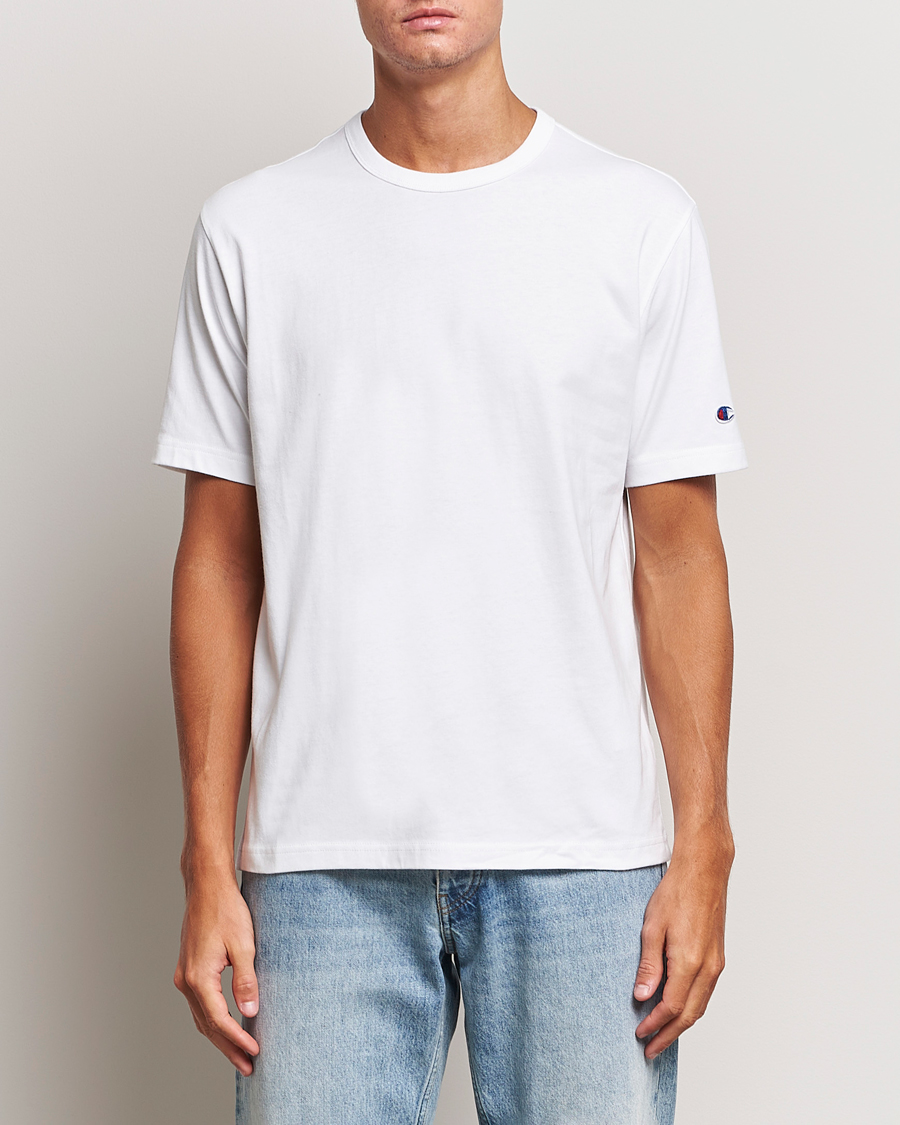 Hombres | Camisetas | Champion | Jersey Crew Neck T-shirt White