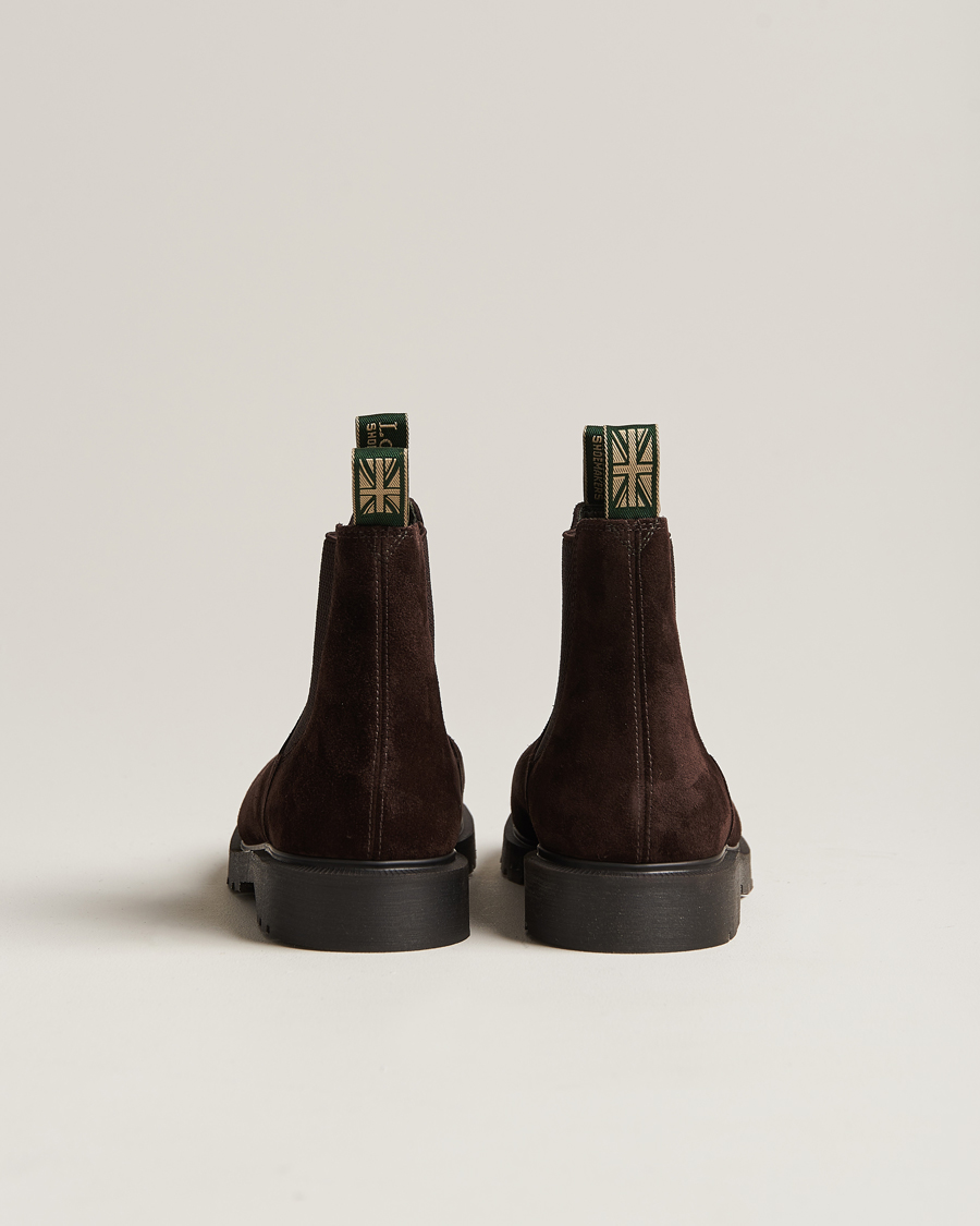 Hombres | Botas | Loake Shoemakers | Mccauley Heat Sealed Chelsea Brown Suede