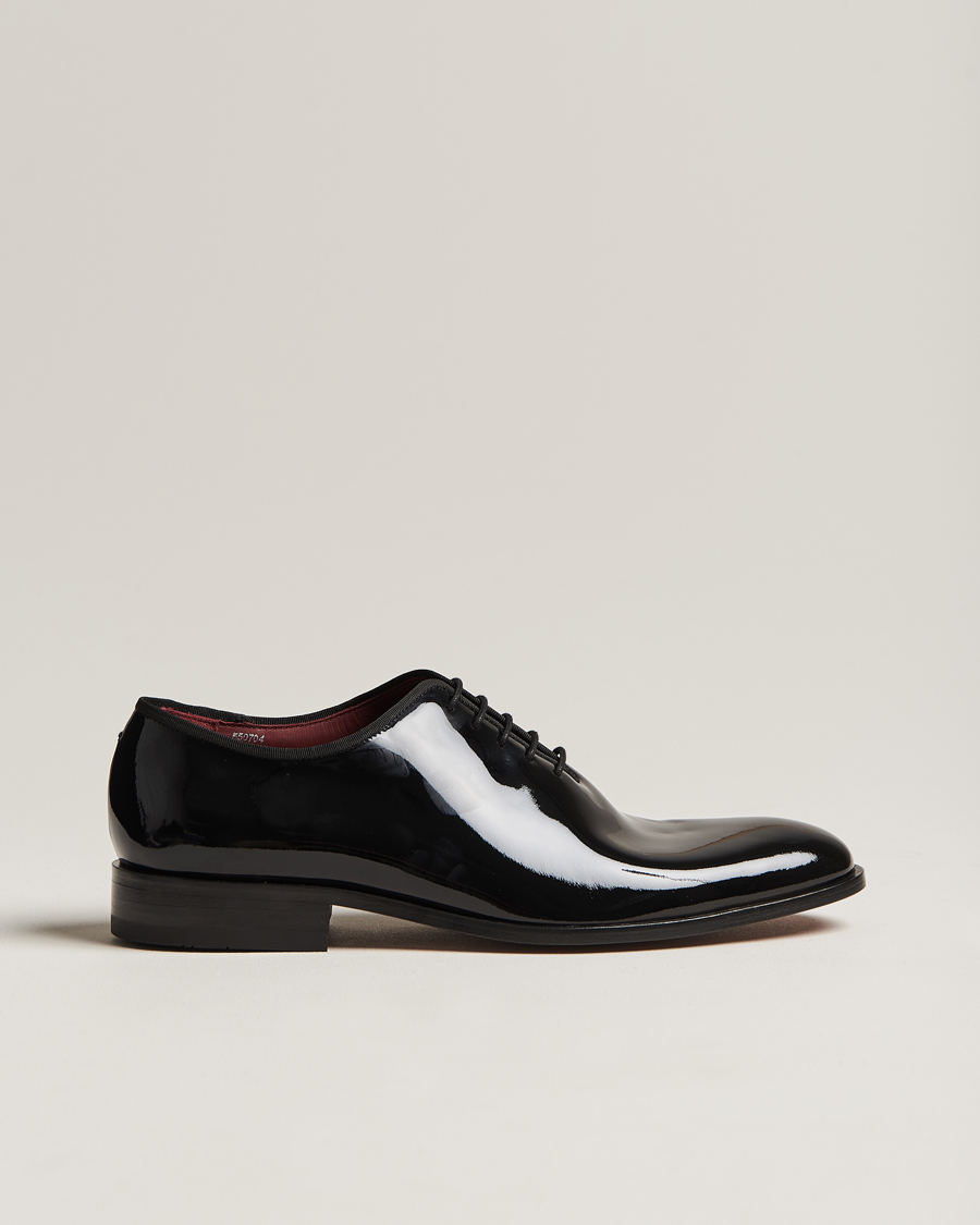 Hombres | Zapatos de charol | Loake Shoemakers | Regal Patent Wholecut Black