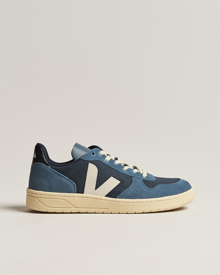 Hombres | Veja V-10 Ripstop Leather Sneaker Nautico Pierre | Veja | V-10 Ripstop Leather Sneaker Nautico Pierre