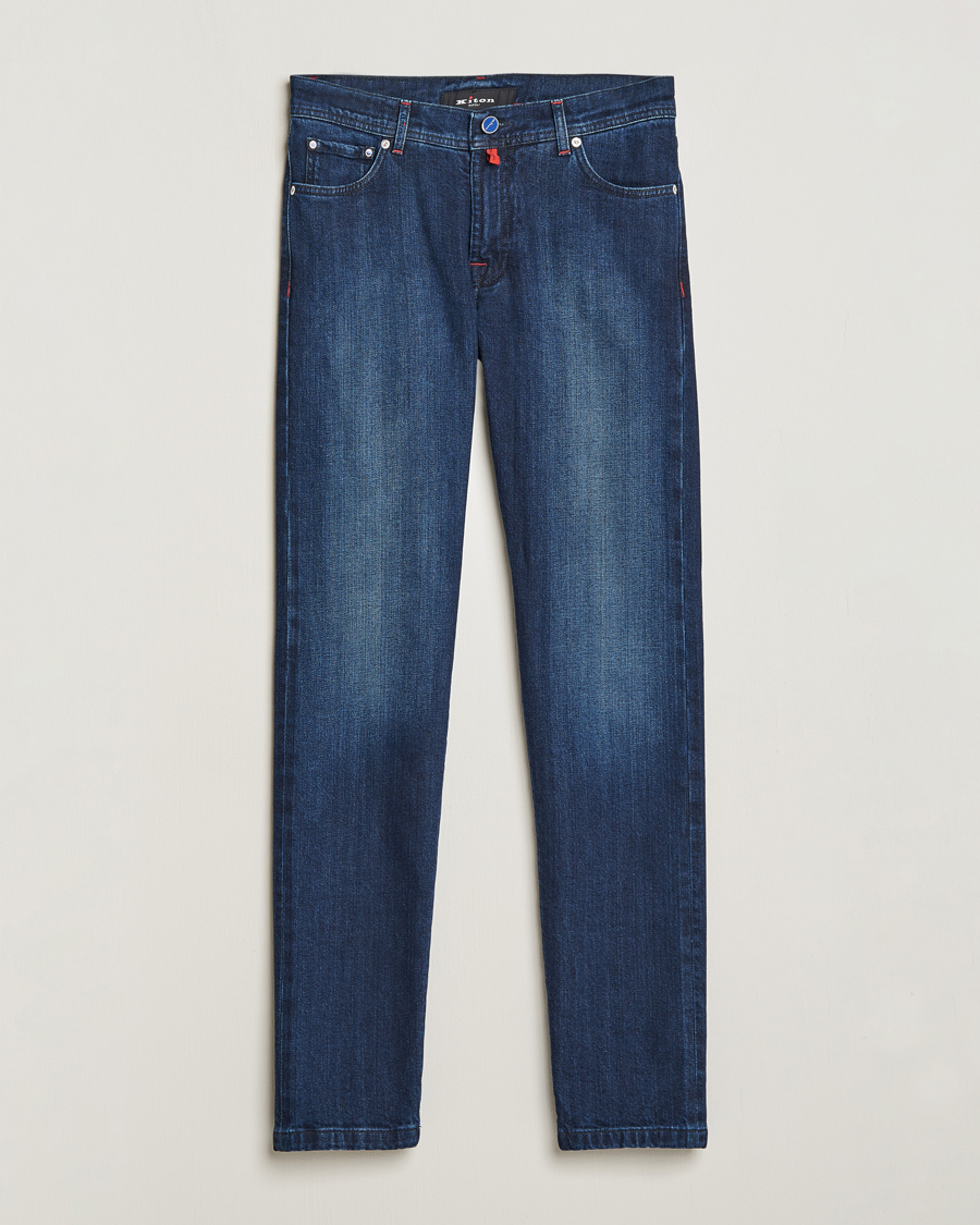Hombres | Vaqueros | Kiton | Slim Fit Stretch Jeans Medium Blue Wash
