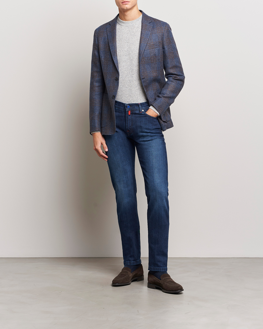 Hombres | Vaqueros | Kiton | Slim Fit Stretch Jeans Medium Blue Wash