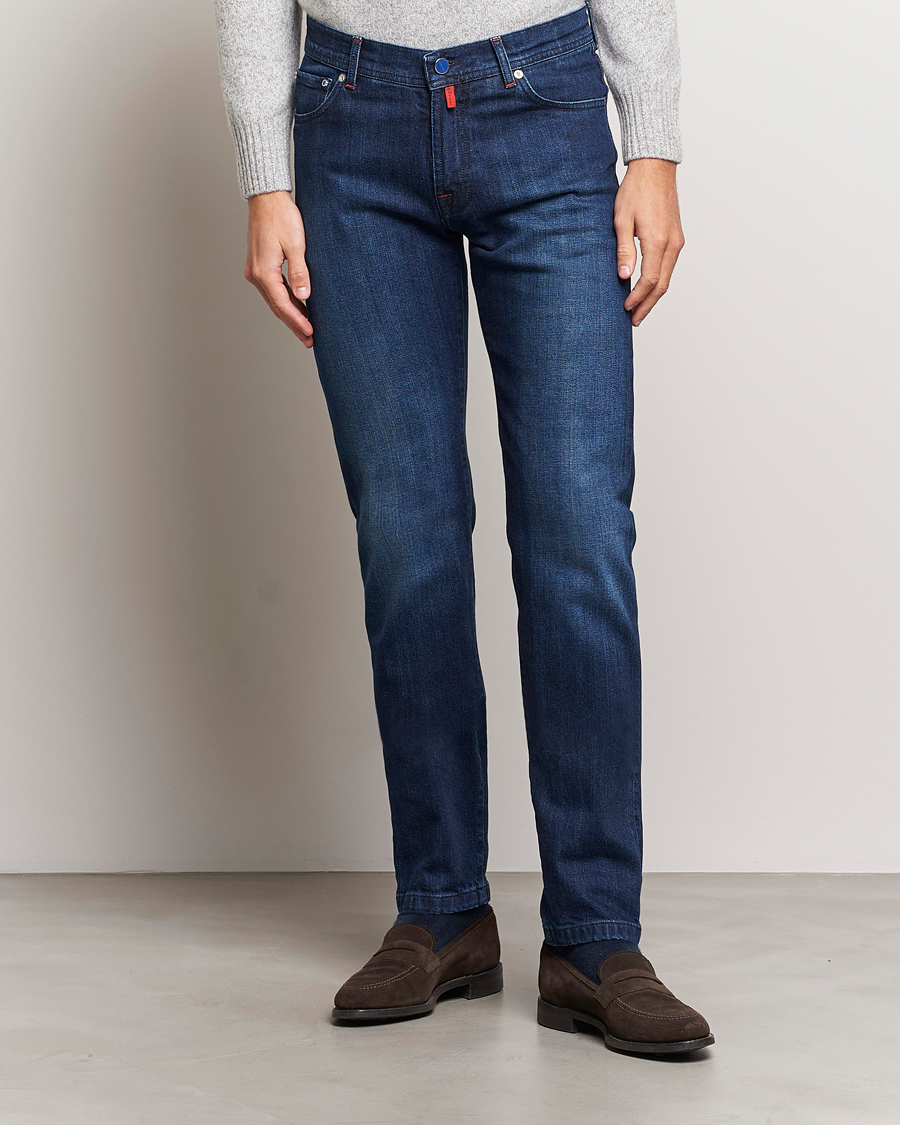 Hombres | Vaqueros | Kiton | Slim Fit Stretch Jeans Medium Blue Wash