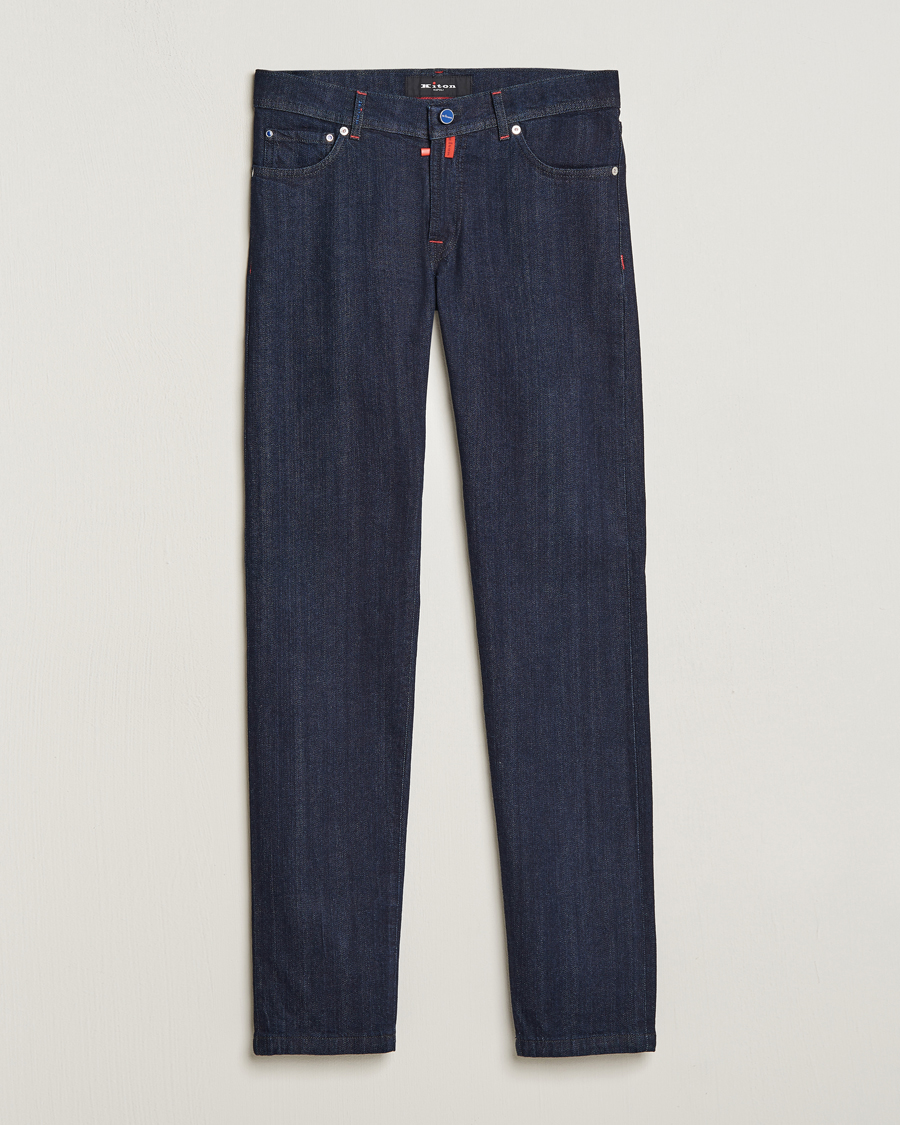 Hombres | Vaqueros | Kiton | Slim Fit Stretch Jeans Dark Blue Wash
