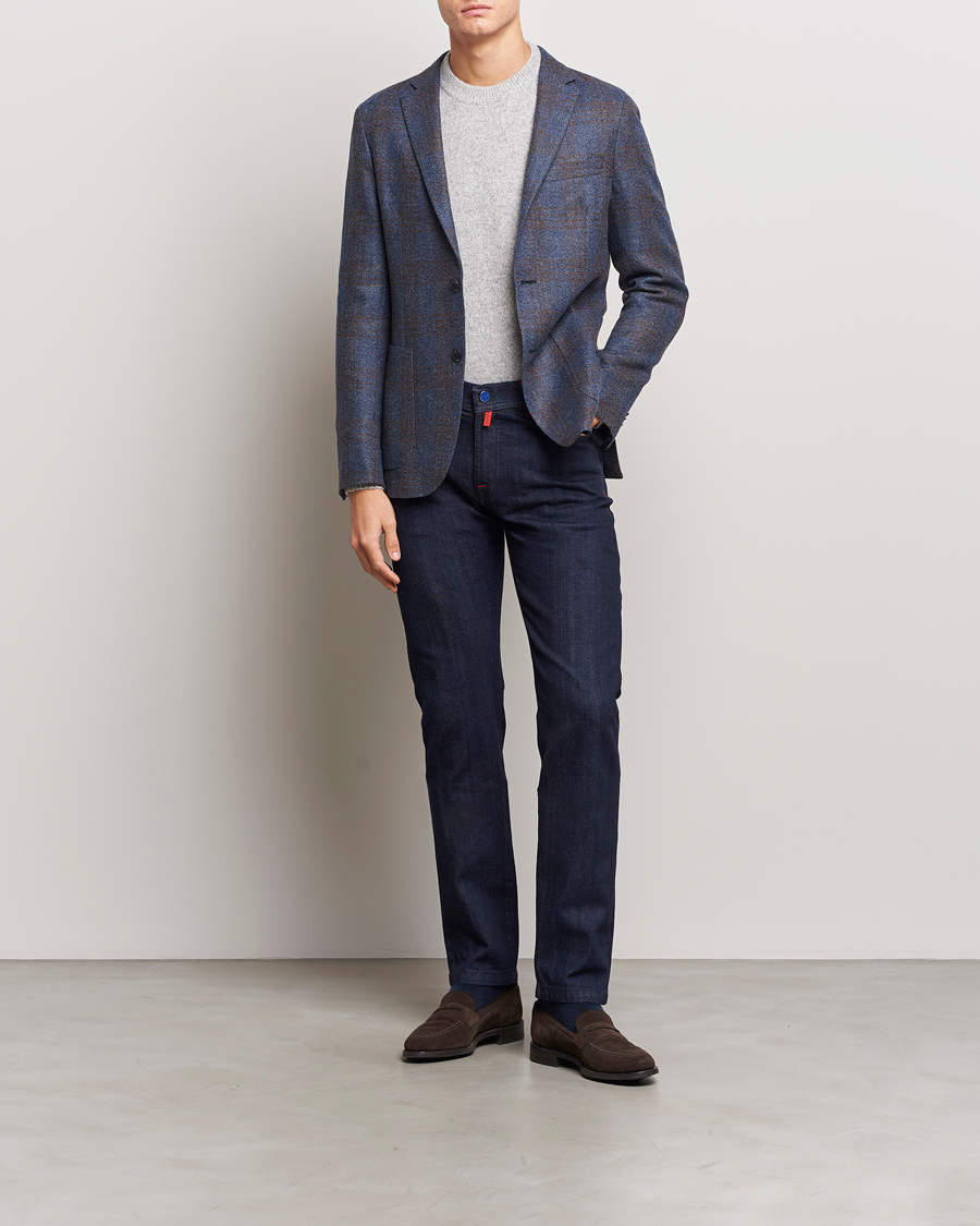 Hombres | Vaqueros | Kiton | Slim Fit Stretch Jeans Dark Blue Wash