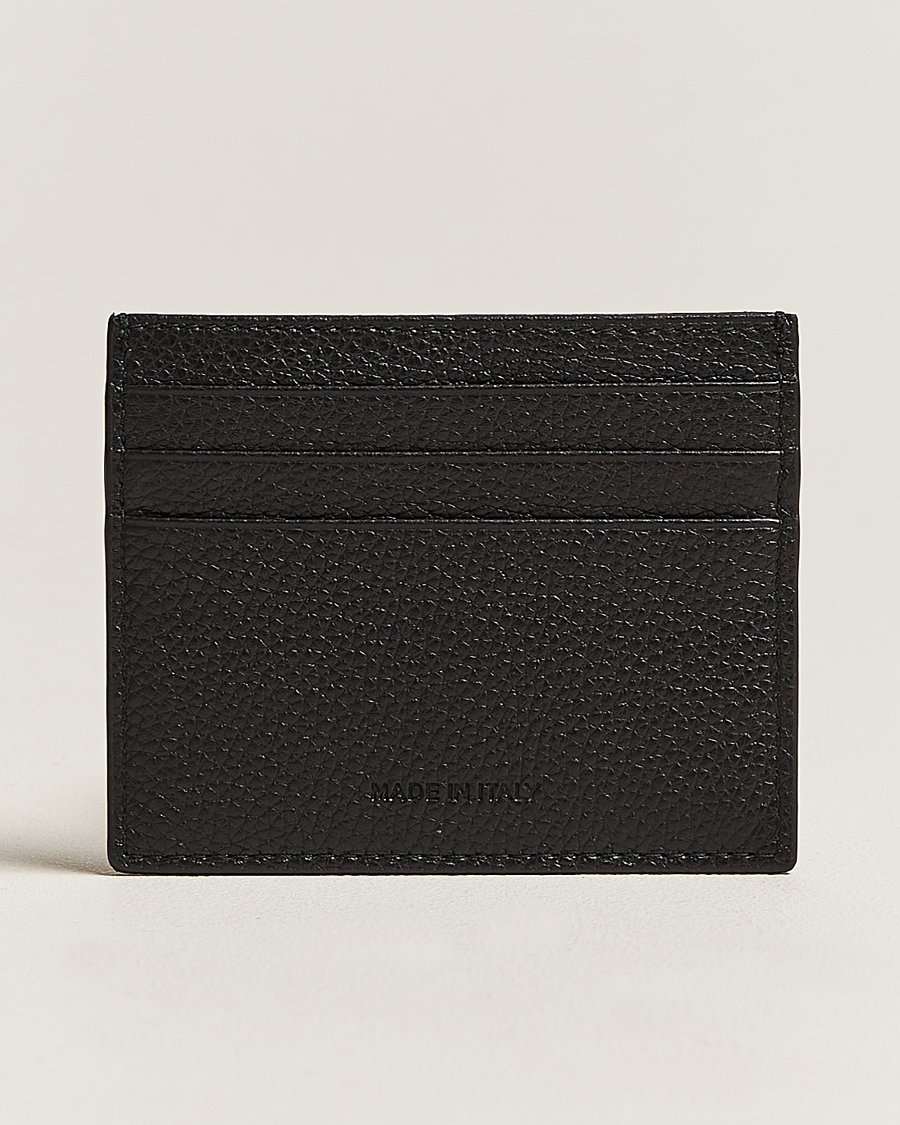 Hombres |  | Kiton | Grain Leather Cardholder Black