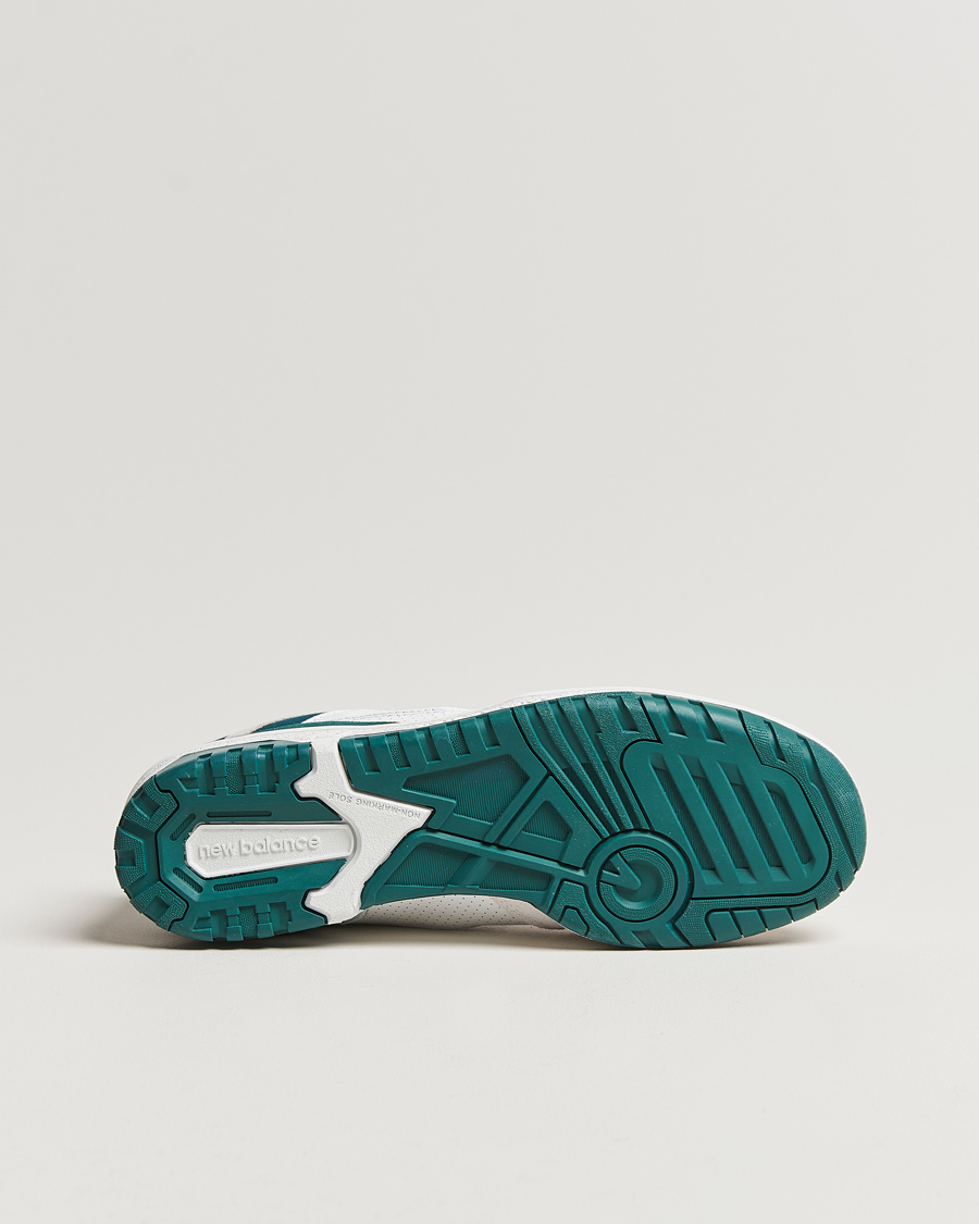 Hombres | New Balance 550 Sneakers White/Green | New Balance | 550 Sneakers White/Green