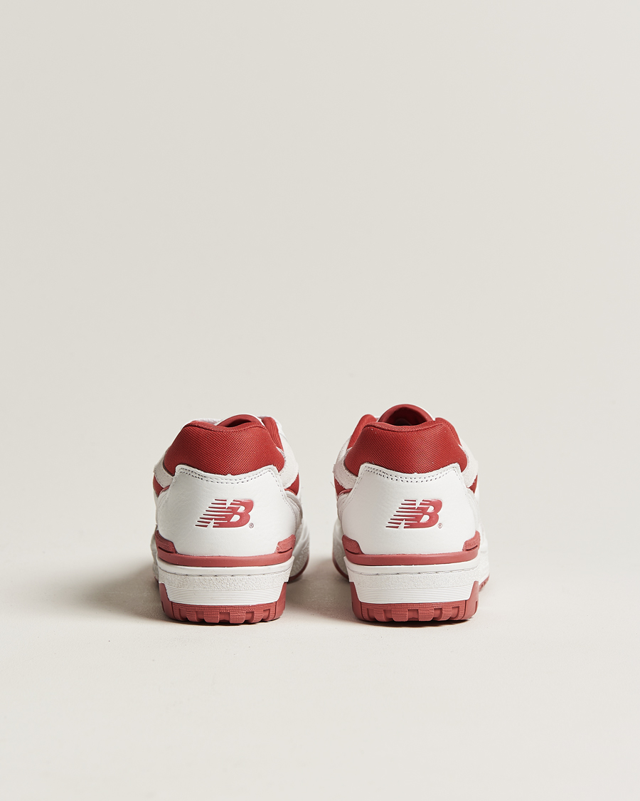 Hombres | New Balance 550 Sneakers White/Red | New Balance | 550 Sneakers White/Red