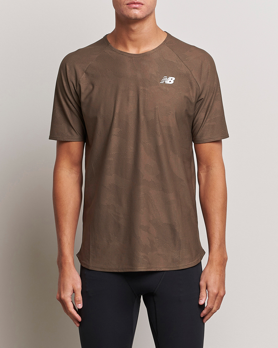 Hombres | Camisetas | New Balance | Running Q Speed Jacquard T-Shirt Dark Mushroom