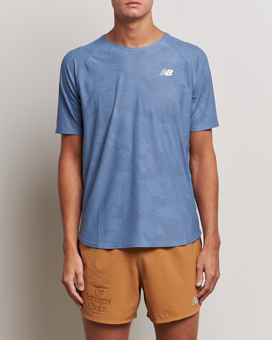 Hombres | Camisetas | New Balance Running | Q Speed Jacquard T-Shirt Mercury Blue