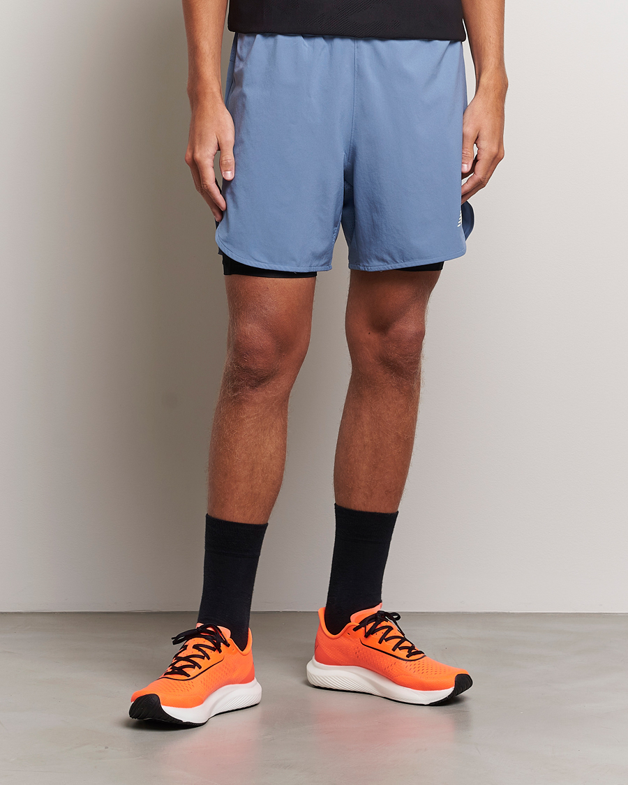Hombres | Pantalones cortos | New Balance | Running Q Speed 2 in 1 Shorts Mercury Blue