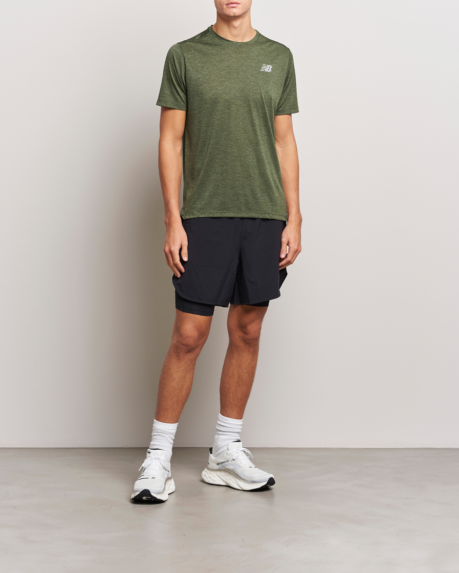 Hombres | Camisetas | New Balance | Running Impact Run T-Shirt Kombu Heather
