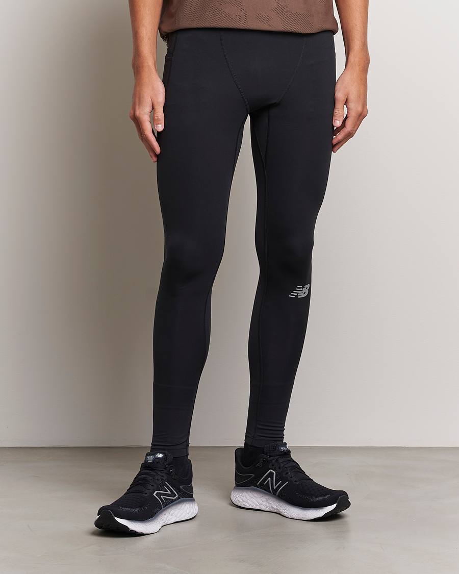 Hombres | Pantalones funcionales | New Balance Running | Impact Run Tights Black