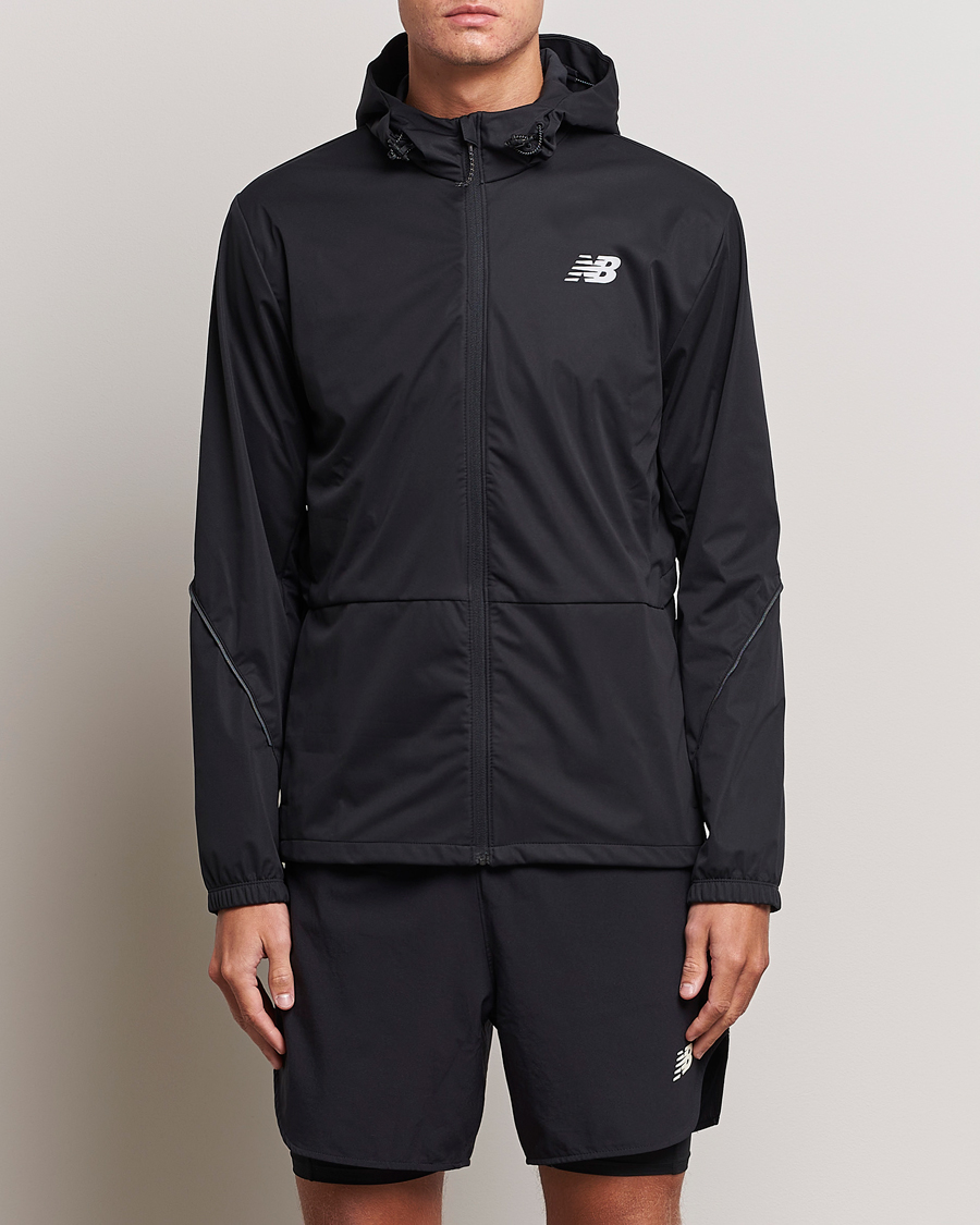 Hombres | Impermeables | New Balance Running | Impact Run Water Defy Jacket Black