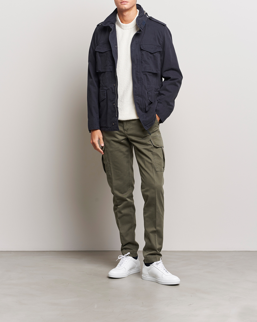Hombres | Pantalones | Incotex | Slim Fit Cargo Pants Military
