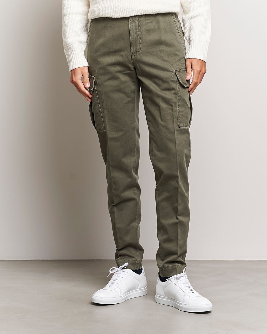 Hombres | Pantalones | Incotex | Slim Fit Cargo Pants Military